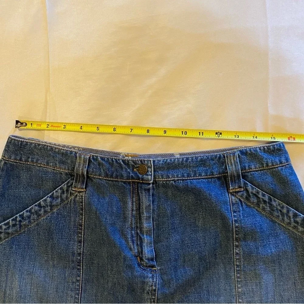 Ruff Hewn Denim‎ Skirt, size 10 Pockets Mini